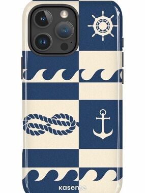 Kaseme Navy&Cream Nautical iPhone 16promax